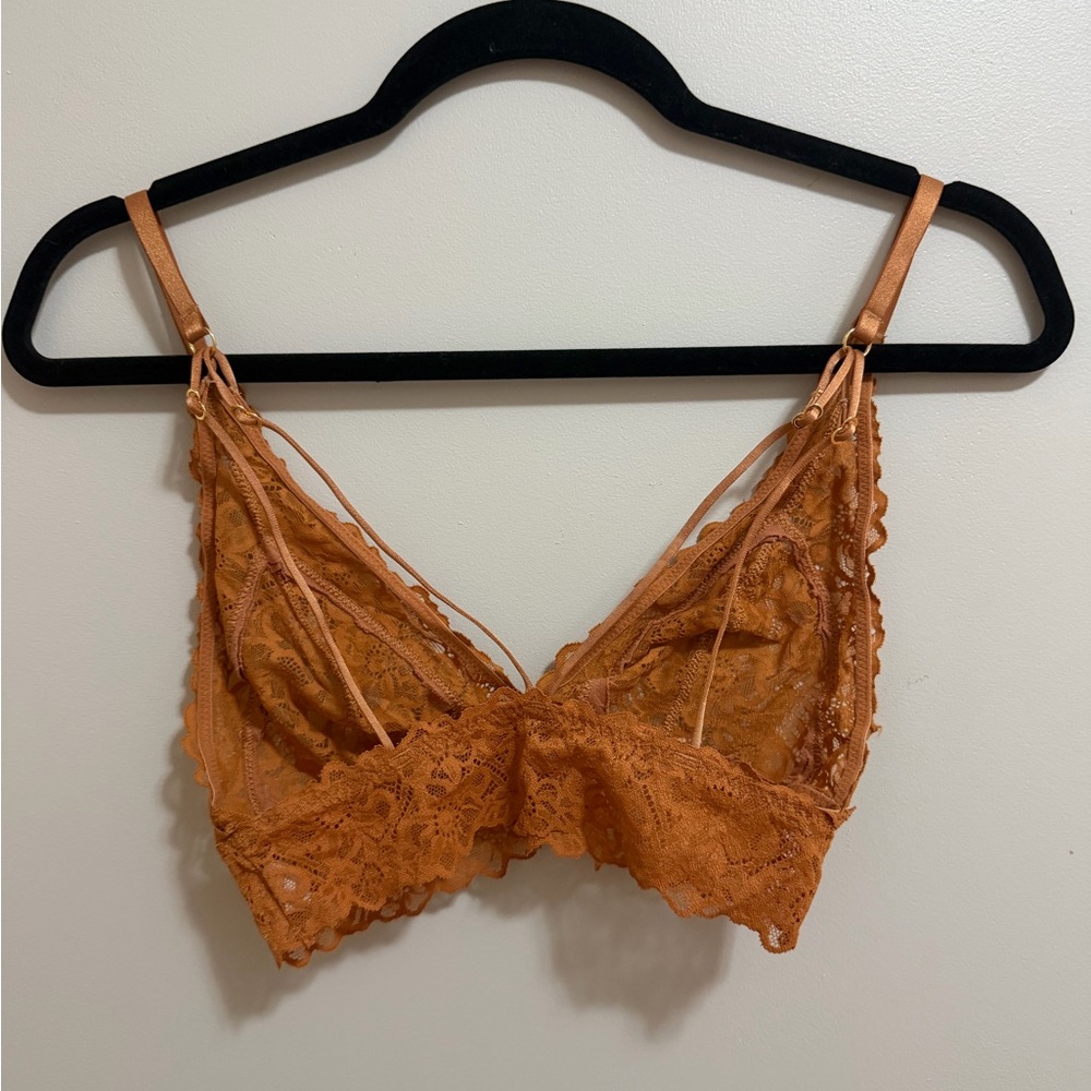 Aerie Lace Bralette in Rich Orange - Picture 2 of 4